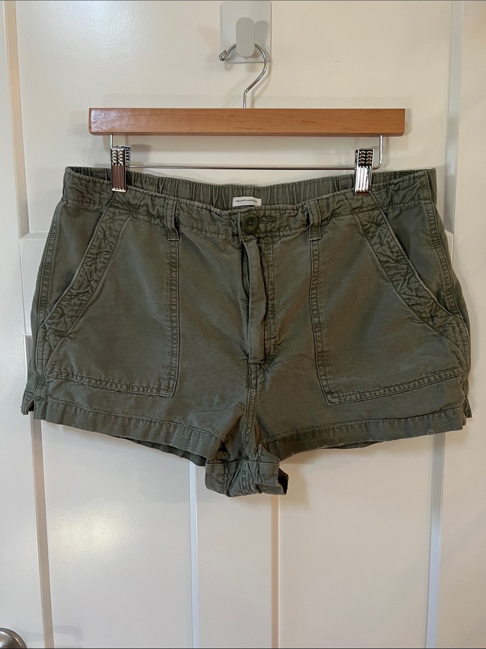 aerie Olive Green Utility Cargo Shorts